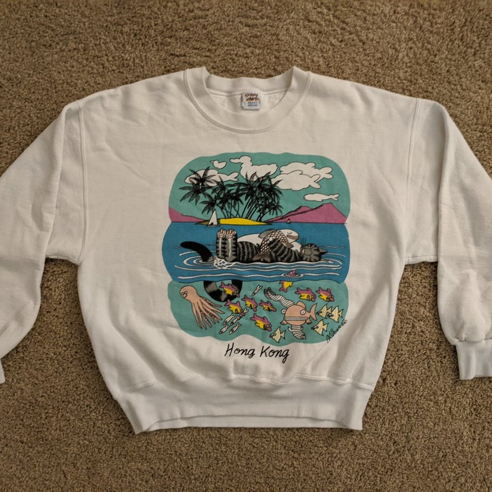 Vintage Cat Sweater